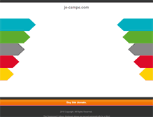 Tablet Screenshot of je-campe.com